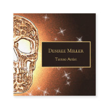 ガーリースカルゴシッククール金ゴールドグリッター金属