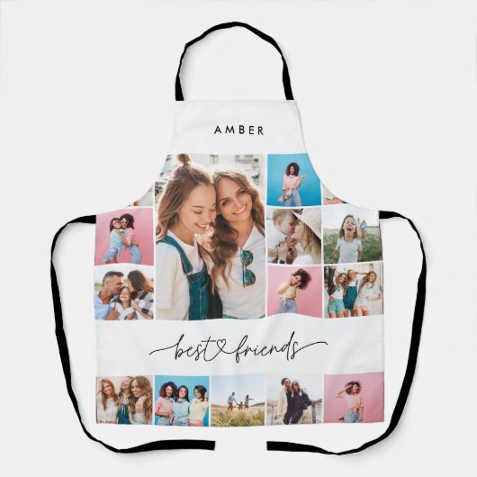 ガーリースクリプ数々のト写真友モダン友KII エプロン (正面)