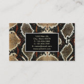 ガーリースタイリッシュアニマルプリント 名刺 (裏面)