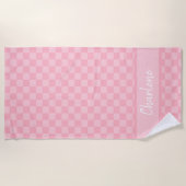 ガーリースタイリッシュトレンディー ビーチタオル (正面)