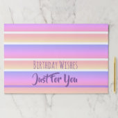 ガーリーストライプデザイン ペーパーパッド (インサイチュ)