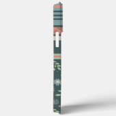 ガーリーストライプフローラかわいらしモダントレンディー Case-Mate iPhoneケース (裏面 / 右)