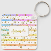 ガーリーストライプ星 キーホルダー (裏面)
