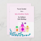 ガーリースパスランバパーティー 招待状 (正面/裏面)