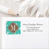 ガーリーターコイズ&ブラウントライバルアローズカスタム ラベル (インサイチュ)