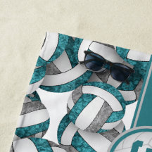 ガーリーティール（緑がかった色）グレーバレーボールチームの色のギフト