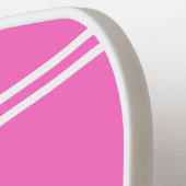 ガーリーデザインのパーソナライズされた皮 ピックルボールラケット (左詳細)