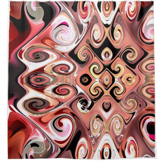 ガーリーデザインシャワーカーテン シャワーカーテン (正面)