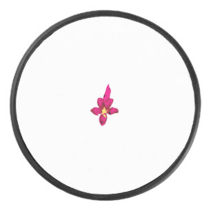 ガーリーデザイン、光金ゴールド、紫がかった赤 アイスホッケーパック