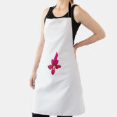 ガーリーデザイン、光金ゴールド、紫がかった赤 エプロン (インサイチュ)