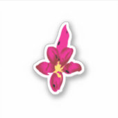 ガーリーデザイン、光金ゴールド、紫がかった赤 シール (正面)