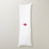 ガーリーデザイン、光金ゴールド、紫がかった赤 ボディピロー (裏面 (縦))