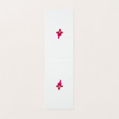 ガーリーデザイン、光金ゴールド、紫がかった赤 名刺 (外部フラット)