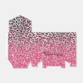 ガーリートレンディーバブルガムピンクヒョウアニマルプリント フェイバーボックス (折り畳みなし)