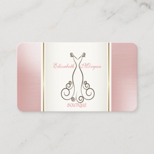 ガーリートレンディーモダンエレガント、ドレス 名刺 (正面)