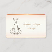 ガーリートレンディーモダンエレガント、ドレス 名刺 (正面)