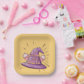 ガーリーハロウィーン – スイーツへのウィザードウェイ ペーパープレート (パーティー)