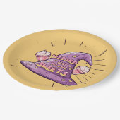 ガーリーハロウィーン – スイーツへのウィザードウェイ ペーパープレート (アングル)