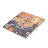 ガーリーハロウィーン – 魔女の道お菓子 タイル (側面)