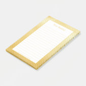 ガーリーハートフェイク金箔ゴールデンパターン ポストイット (アングル)