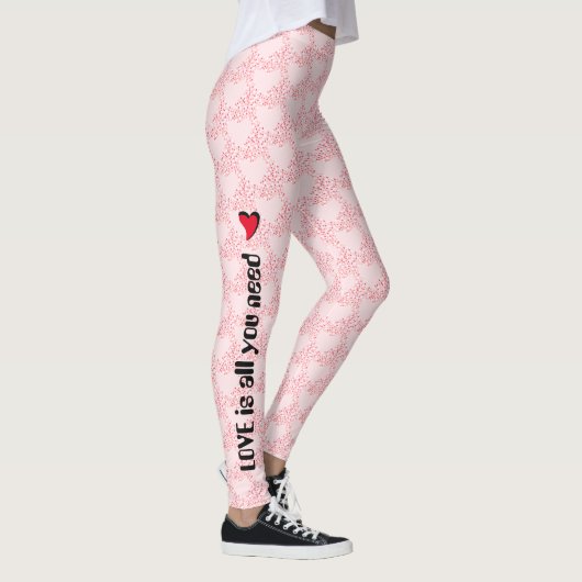 ガーリーハート形状水玉模様 レギンス (右)