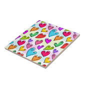 ガーリーハート鮮やかズキュートロマンチックバレンタインデー タイル (側面)