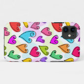 ガーリーハート鮮やかズキュートロマンチックバレンタインデー Case-Mate iPhoneケース (裏面(横))