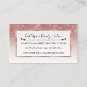 ガーリーバラフェイク金ゴールドシークイングリッターホワグラデーションイ ロイヤリティカード (裏面)