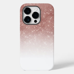 ガーリーバラフェイク金ゴールドシークイングリッターホワグラデーションイ Case-Mate iPhone 14 PROケース