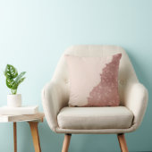 ガーリーバラモダン金ゴールドグリッター赤面ピンクスプリット クッション (椅子)