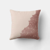 ガーリーバラモダン金ゴールドグリッター赤面ピンクスプリット クッション (裏面)