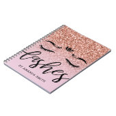 ガーリーバラ金ゴールドグリッターアポイントメント ノートブック (左側)