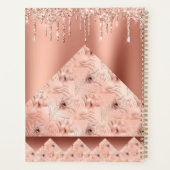 ガーリーバラ金ゴールドグリッタージオメトリック名プランナー プランナー手帳 (裏面)