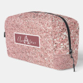 ガーリーバラ金ゴールドグリッタースパークルスモノグラム名 ドップキット (右コーナー)