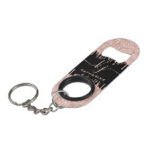 ガーリーバラ金ゴールドグリッタードライモノグラムのプ キーホルダー栓抜き (正面アングル)