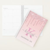 ガーリーバラ金ゴールドグリッタードリップスグラデーションモノグラム2021 プランナー手帳 (ディスプレー)