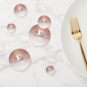 ガーリーバラ金ゴールドグリッター赤面モノグラムスクリプト名 コンフェッティ (グループ)