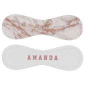 ガーリーバラ金ゴールド大理石テクスチャパーソナライズされた ソフトボール (パネル)