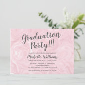 ガーリーバラ金ゴールド大理石 |フェミニン卒業 招待状 (スタンド正面)