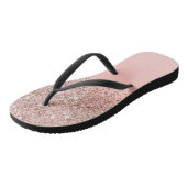 ガーリーバラ金ゴールド紙吹雪ピンク色グラデーシグラデーションョン ビーチサンダル (アングル)