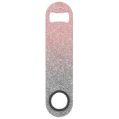 ガーリーバラ金ゴールド銀グリッターグラデーションデザイン スピード栓抜き (裏面)