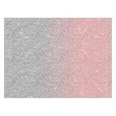 ガーリーバラ金ゴールド銀グリッターグラデーションデザイン テーブルクロス (正面(横))