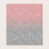 ガーリーバラ金ゴールド銀グリッターグラデーションデザイン 名刺 (外部フラット)