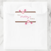 ガーリーパーソナライズされたフローラ ラウンドシール (バッグ)