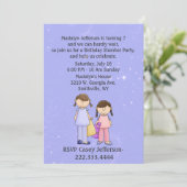 ガーリーパーティー誕生日招待状 招待状 (スタンド正面)