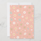 ガーリーパーティー野生動物誕生日 サンキューカード (裏面)