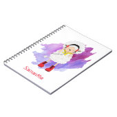 ガーリーヒップスターモノグラムのラム ノートブック (左側)