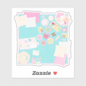 ガーリーピクニック毛布カット シール (シート)