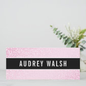 ガーリーピスタイリッシュックシークイン黒ギフト券 招待状 (スタンド正面)