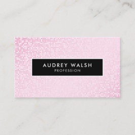 ガーリーピスタイリッシュッフェイククのシークイン黒 名刺